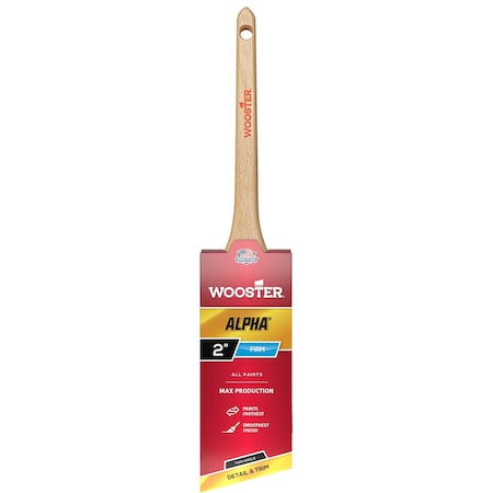Wooster 2" Thin Angle Sash Firm, Micro Tip Bristle, Paint Brush, Wood Handle 4230-2